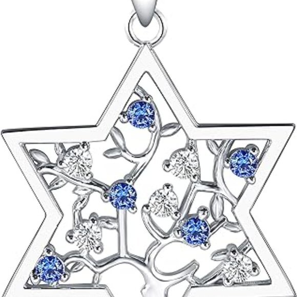 925 Sterling Silver Jewelry, Jewish Star Of David Jewelry, Tree Of Life Jewelry - Picture 7 of 7